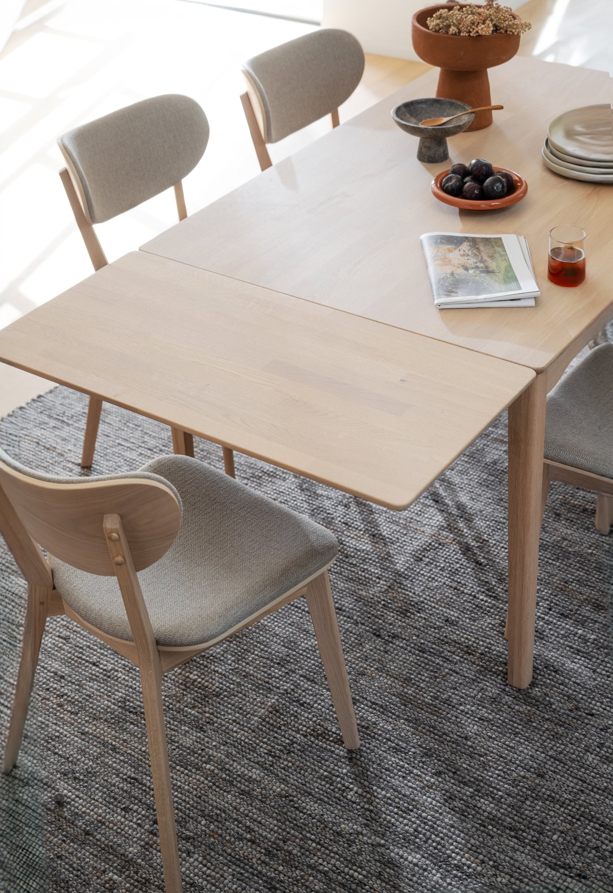 Markham Dining Table 140 x 90 cm – Whitewash Oak – 3