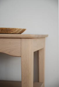 Markham Console Table with Drawer – Whitewash Oak – 5