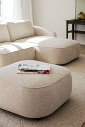 Norris Footstool – Light Beige – Default Title – 2