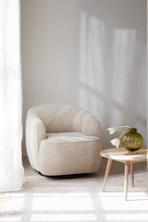 Dermot Swivel Rocking Lounge Chair – Light Beige – Default Title – 2