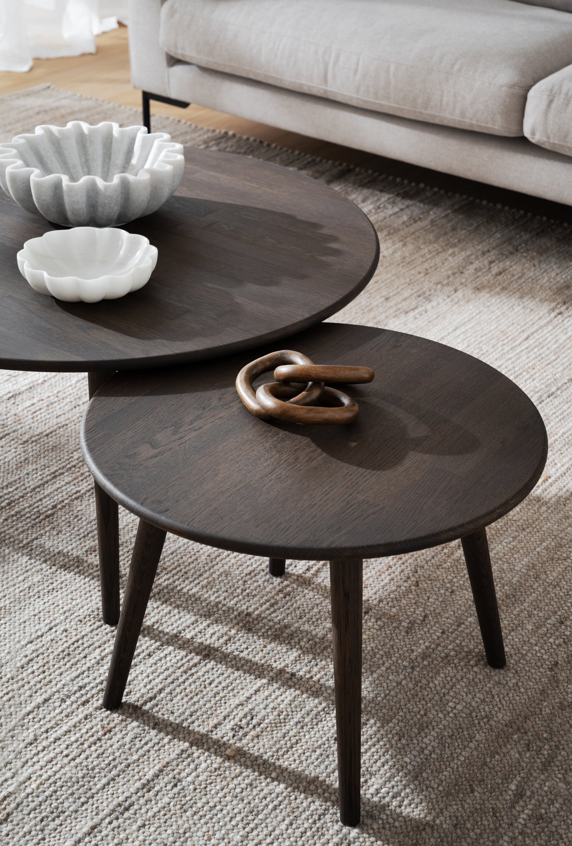 Tompkins Round Coffee Table Ø60 cm – Brown Oak – 2