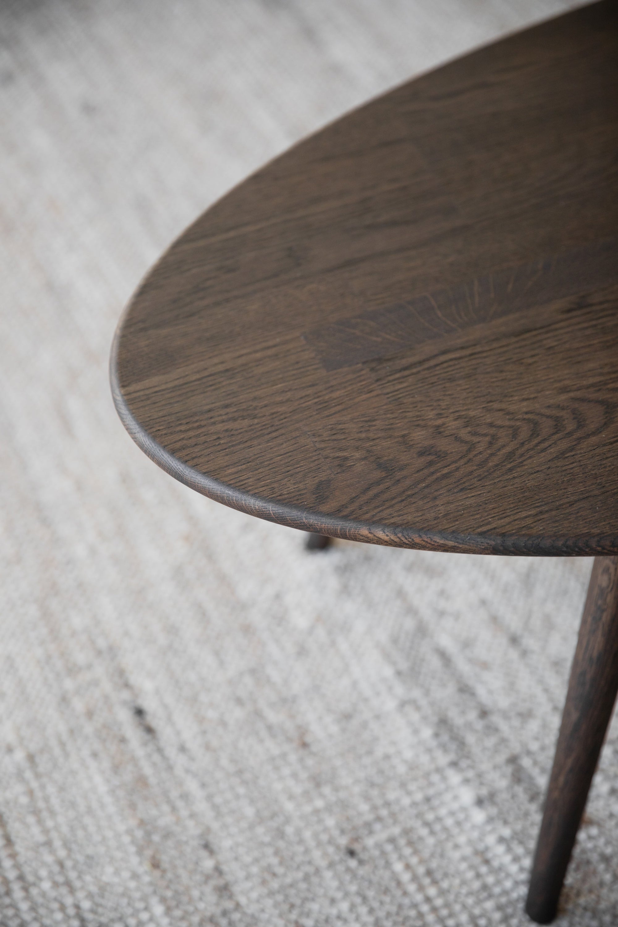 Tompkins Oval Coffee Table 150 x 60 cm – Brown Oak – 4