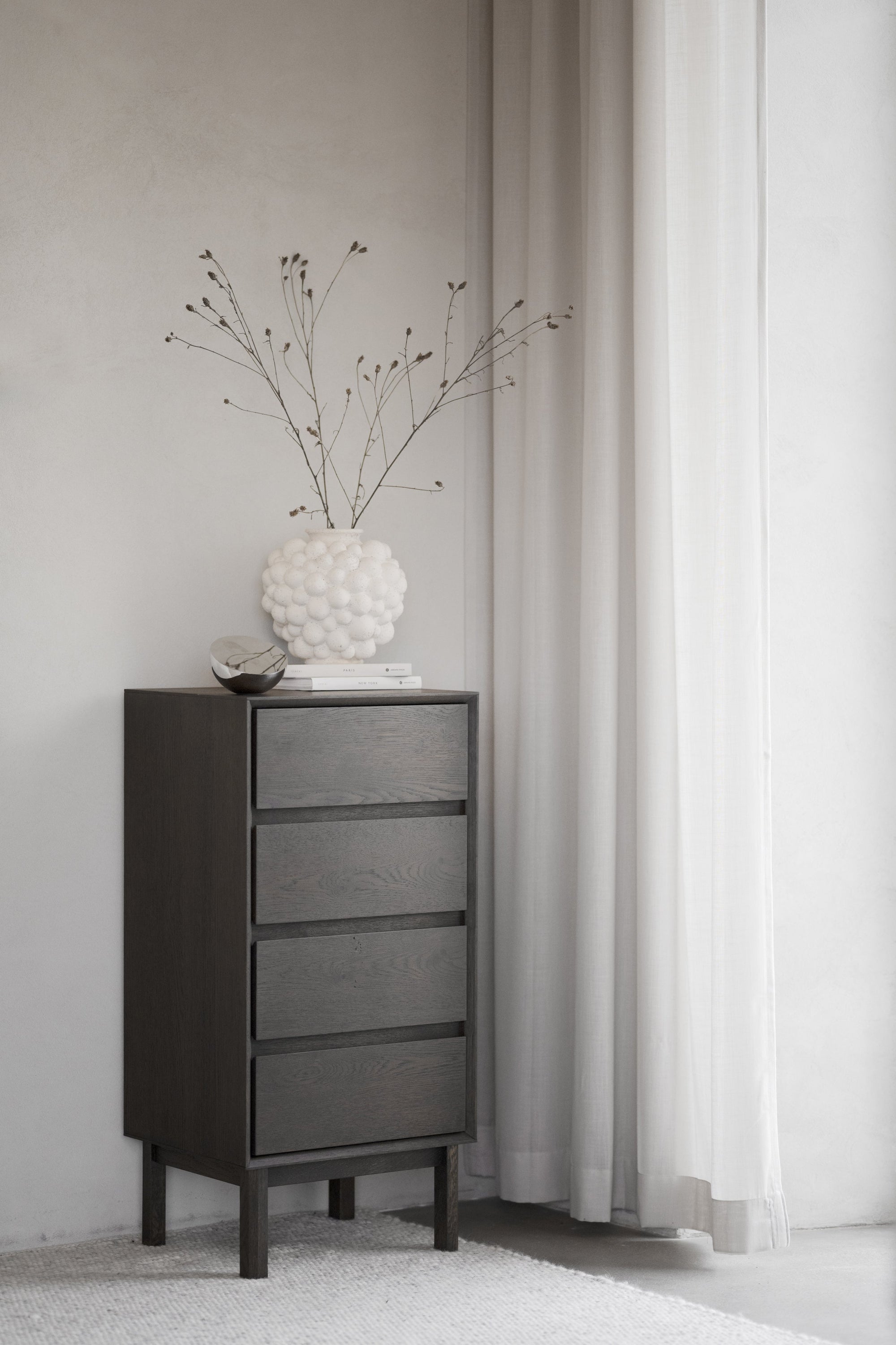 Mackay Tall Chest of Drawers 45 cm – Brown Oak – 2