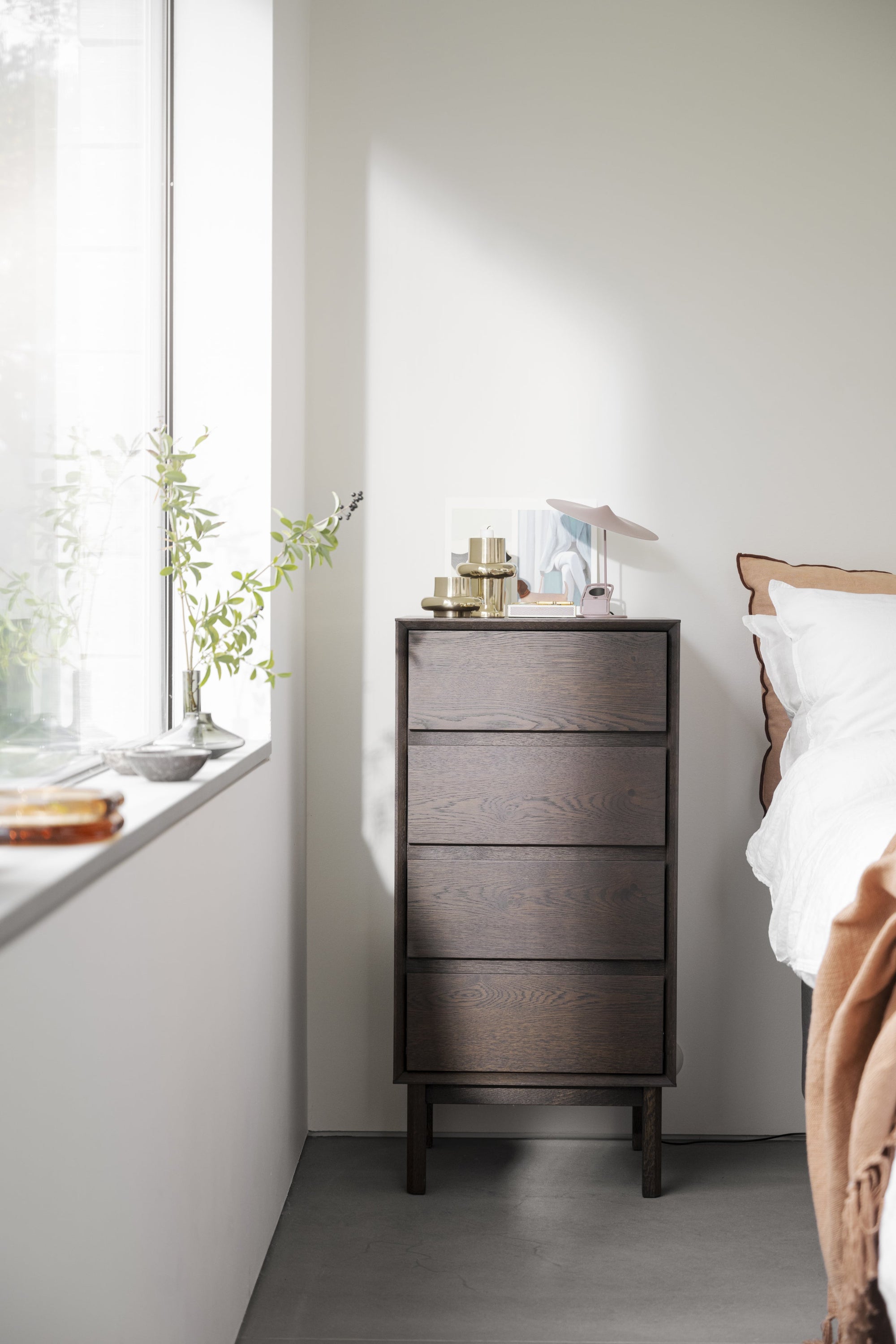Mackay Tall Chest of Drawers 45 cm – Brown Oak – 3