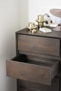 Mackay Tall Chest of Drawers 45 cm – Brown Oak – 4