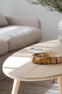 Tompkins Oval Coffee Table 150 x 60 cm – Whitewash Oak – 3