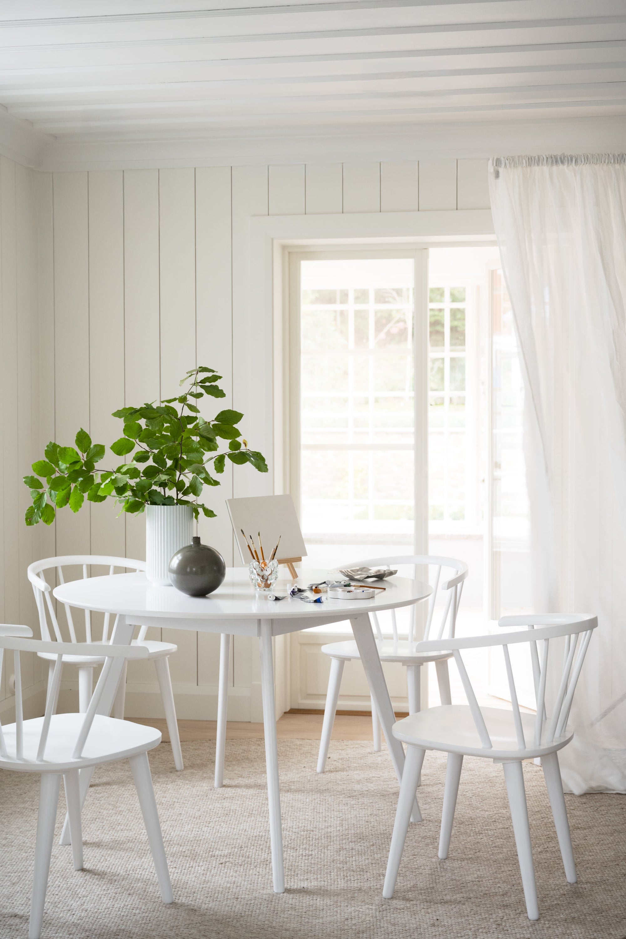 CARMEN Set of 2 Chairs – 2 White Chairs – 3