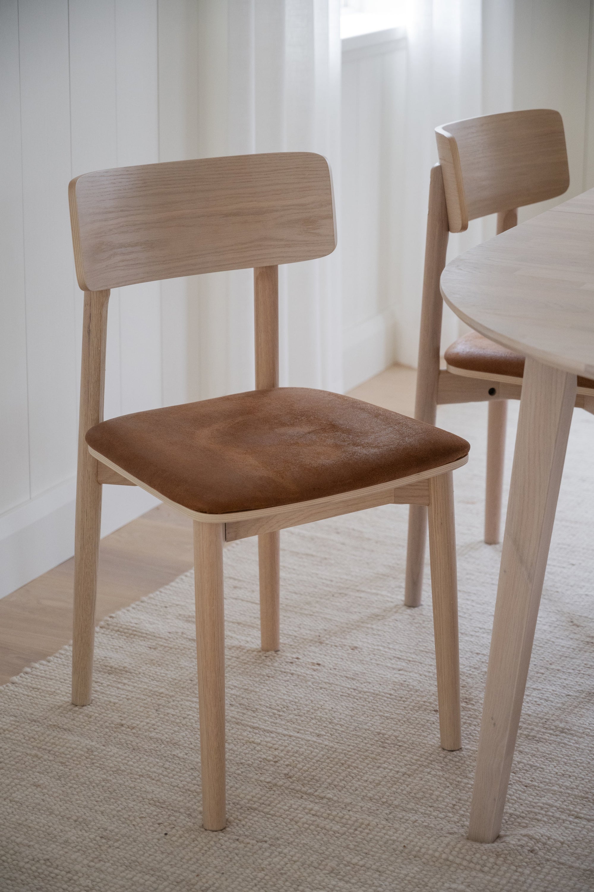 Wolcott Dining Chair (Set of 2) – Whitewash Oak / Brown – 2