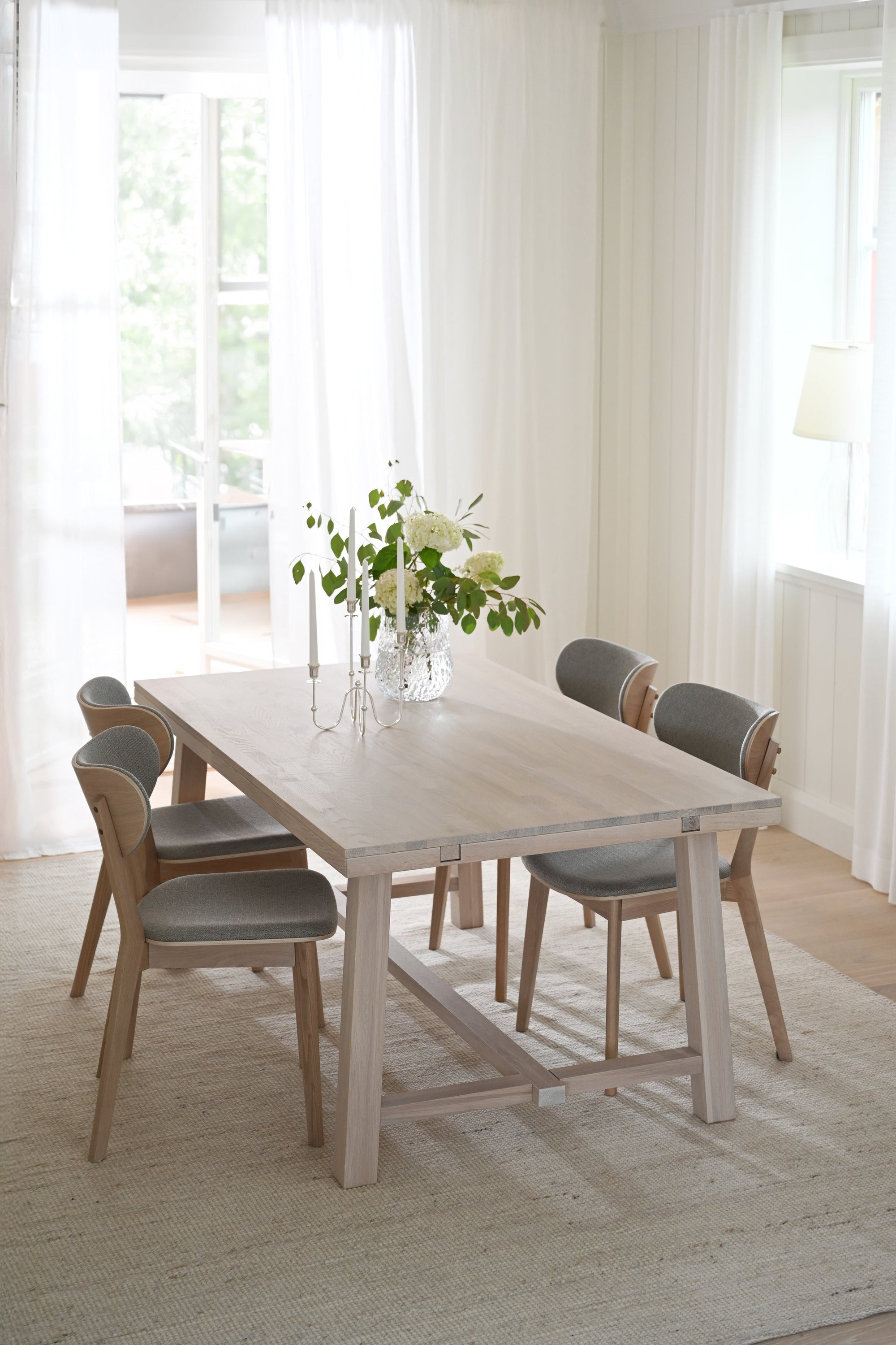 BROOKLYN Oak Dining Table 170 CM – Standard table – 170 cm / Whitewashed Oak – 2