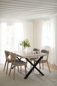 BROOKLYN X Legs Dining Table 170CM/270CM – Whitewash oak / 170 CM – 2