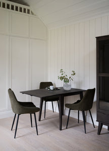 FILIPPA Drop Leaf Table 80CM & 120CM – Dark Brown Oak / Medium 80CM – 3