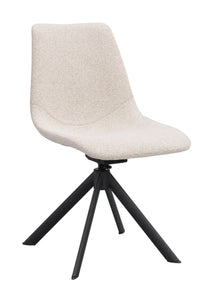 Dunmore Swivel Dining Chair (Set of 2) – Light Beige – 2