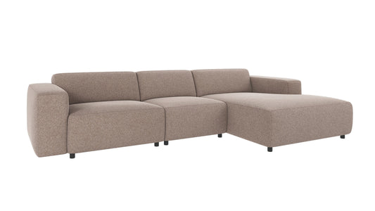Willard 4-Seater Modular Sofa with Chaise Longue – Beige / Right-hand chaise – 3