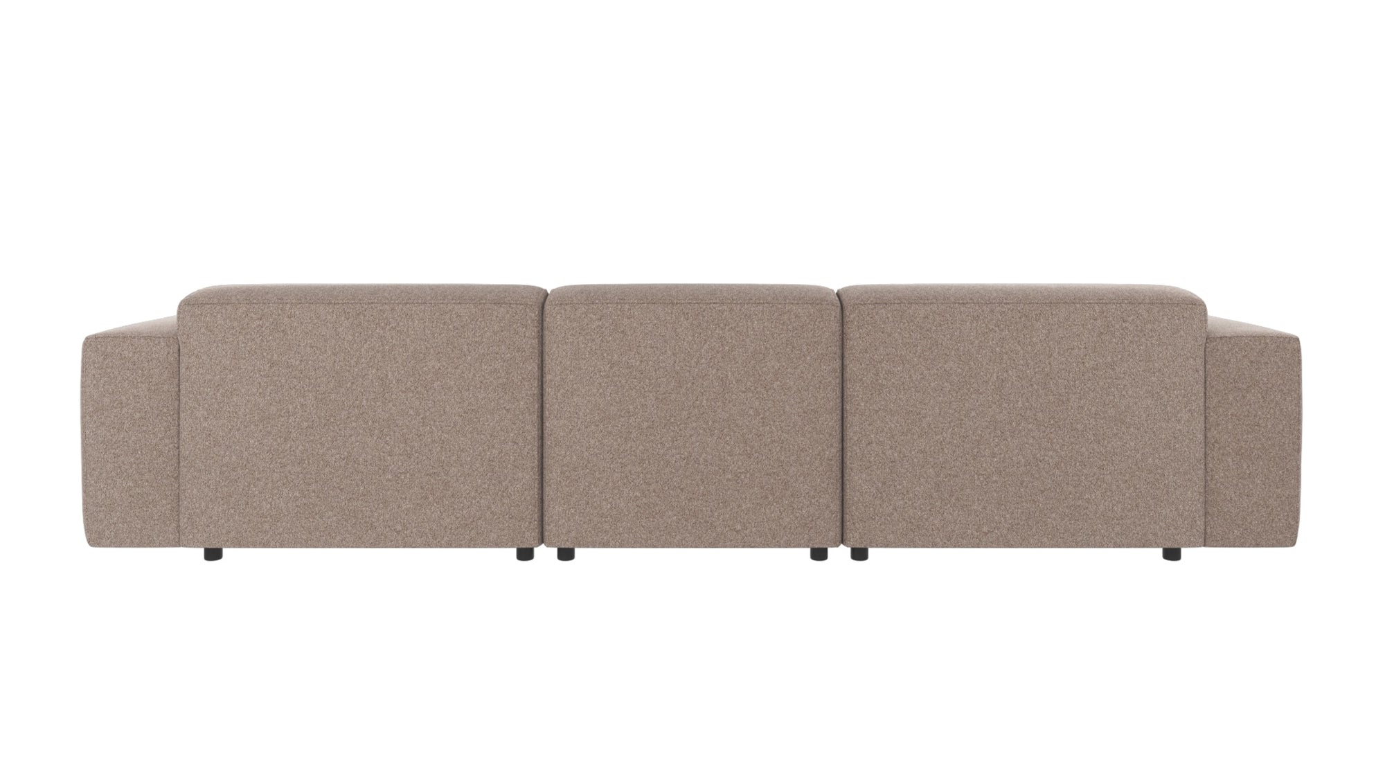 Willard 4-Seater Modular Sofa with Chaise Longue – Beige / Right-hand chaise – 4