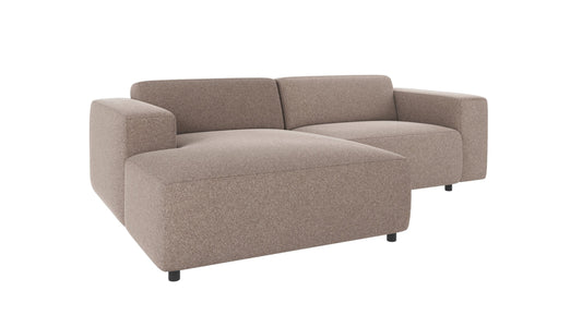Willard 3-Seater Modular Sofa with Chaise Longue – Beige / Left-hand chaise – 3