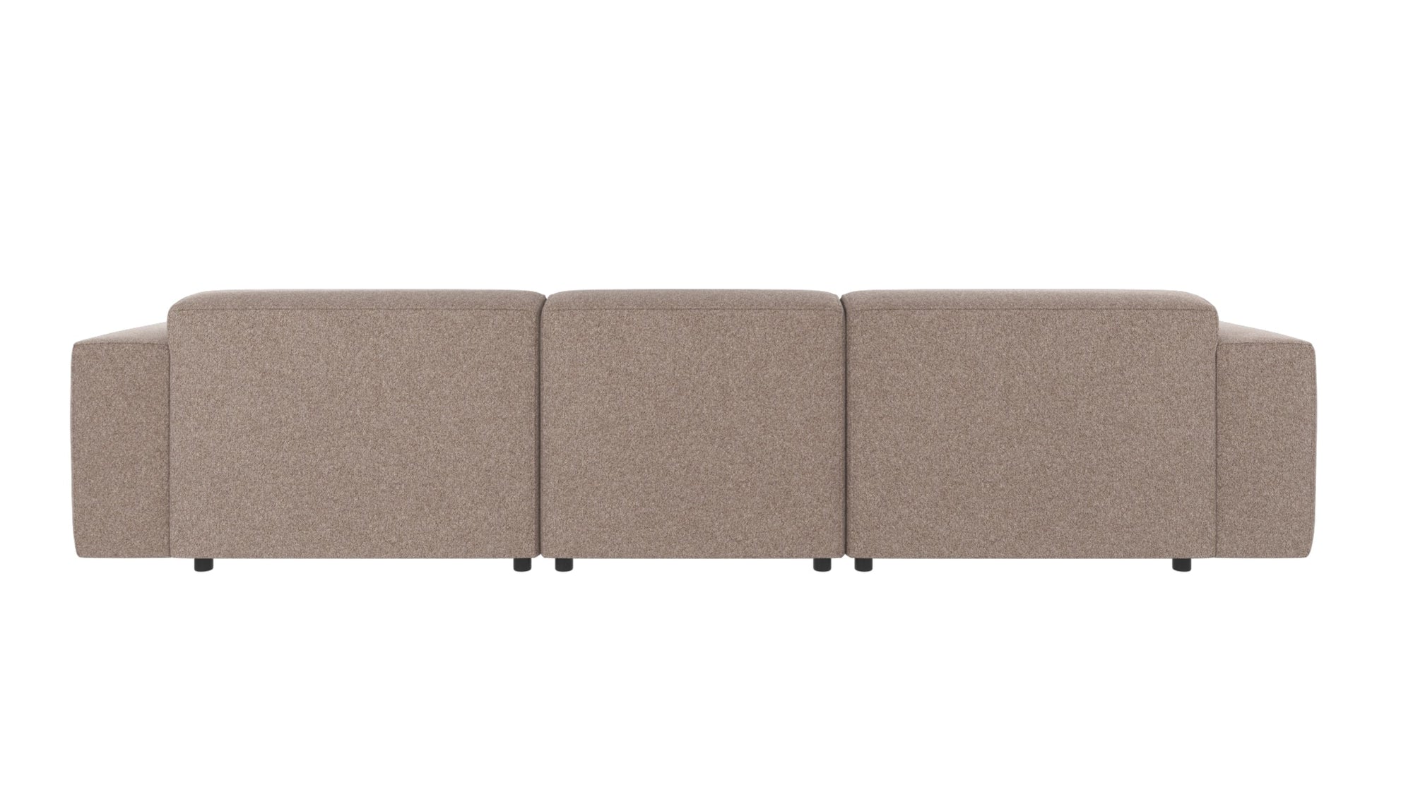 Willard 4-Seater Modular Sofa with Chaise Longue – Beige / Left-hand chaise – 4