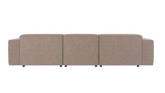 Willard 4-Seater Modular Sofa with Chaise Longue – Beige / Left-hand chaise – 4