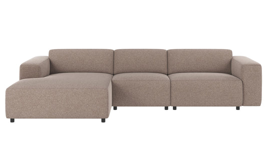 Willard 4-Seater Modular Sofa with Chaise Longue – Beige / Left-hand chaise – 1