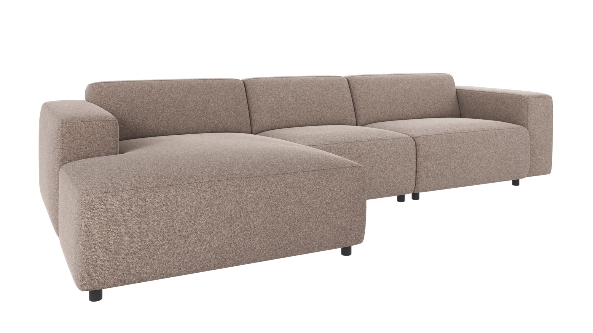 Willard 4-Seater Modular Sofa with Chaise Longue – Beige / Left-hand chaise – 3