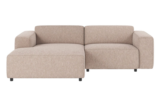 Willard 3-Seater Modular Sofa with Chaise Longue – Light Beige / Left-hand chaise – 1