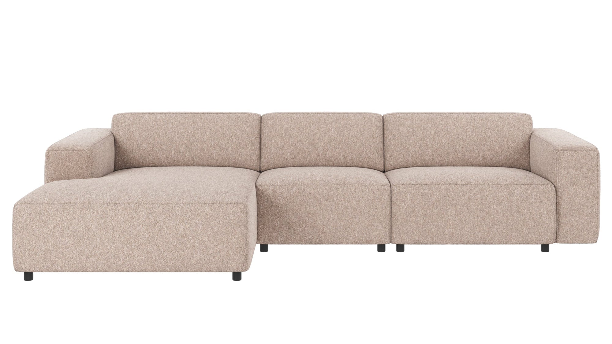 Willard 4-Seater Modular Sofa with Chaise Longue – Light Beige / Left-hand chaise – 1