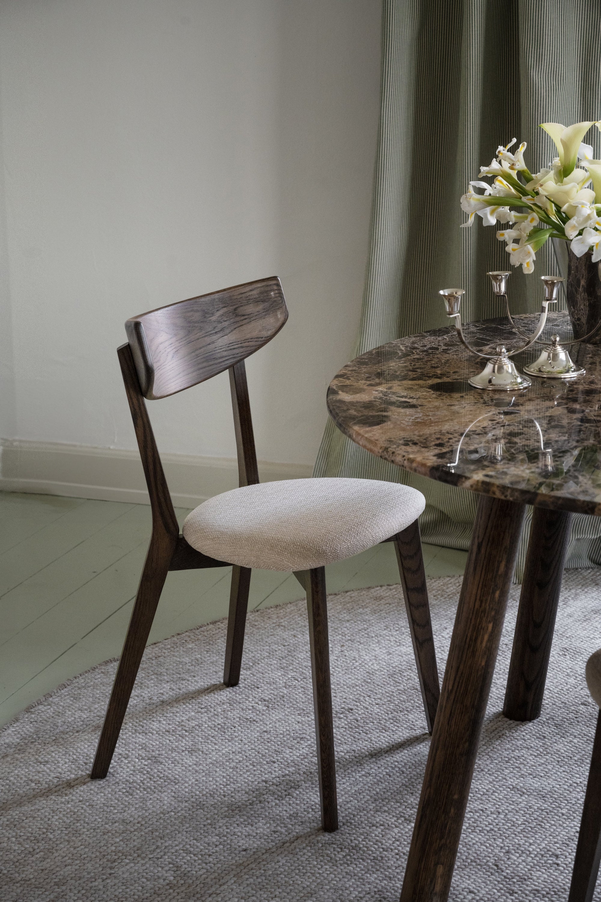 TARANSAY Round Table, Brown Travertine Top, Brown Legs Ø 125 CM – Default Title – 7