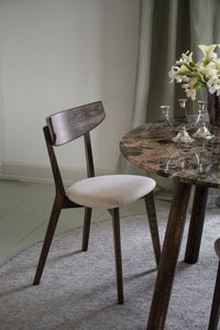 TARANSAY Round Table, Brown Travertine Top, Brown Legs Ø 125 CM – Default Title – 7