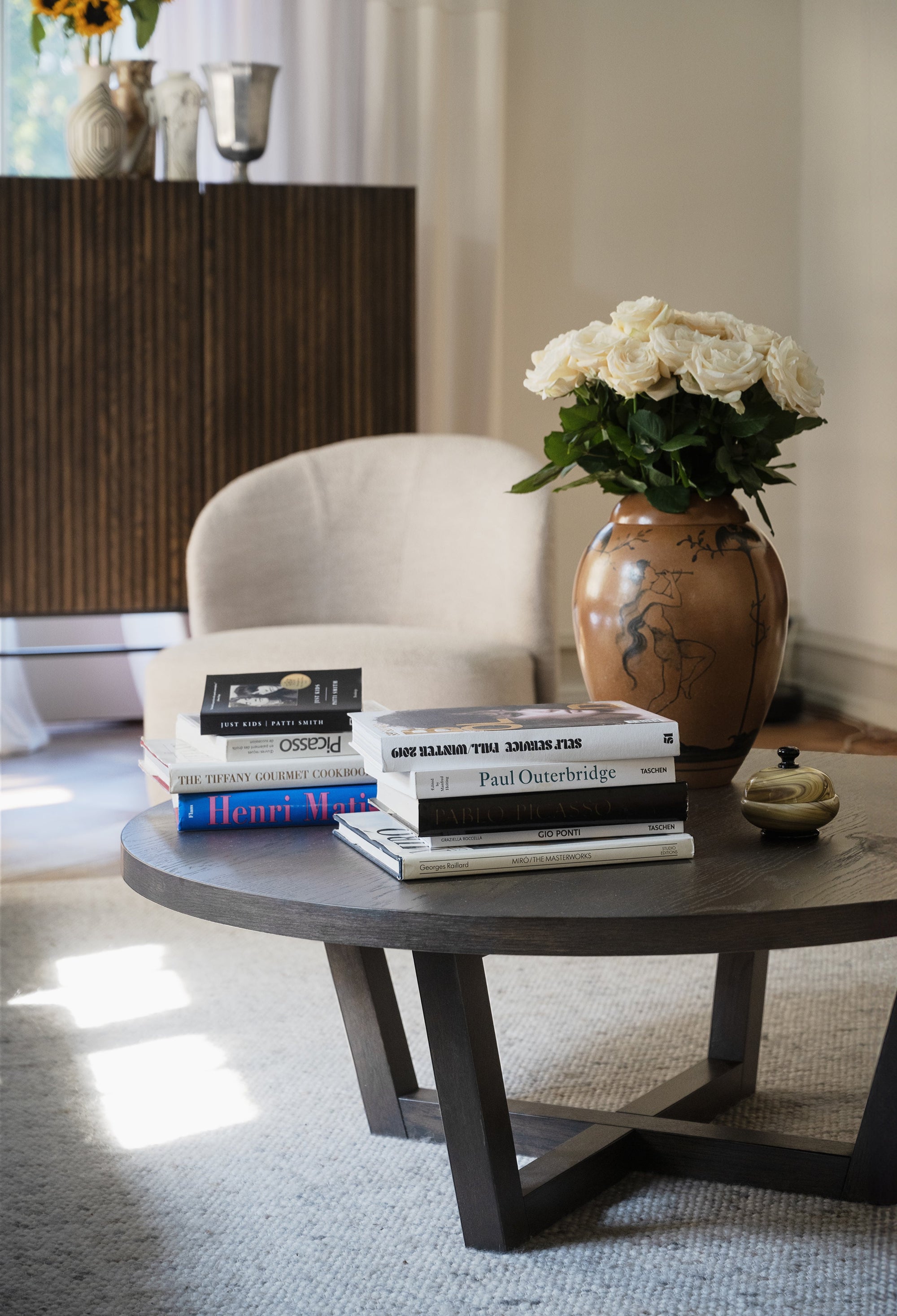 Boxford Round Coffee Table Ø110 cm – Brown Oak – 5
