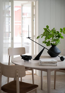 Tyler Round Extendable Dining Table Ø120 cm – Whitewash Oak – 5