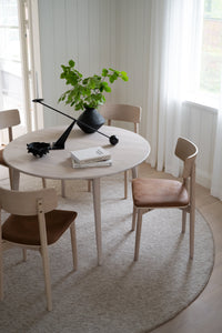 Tyler Round Extendable Dining Table Ø120 cm – Whitewash Oak – 2