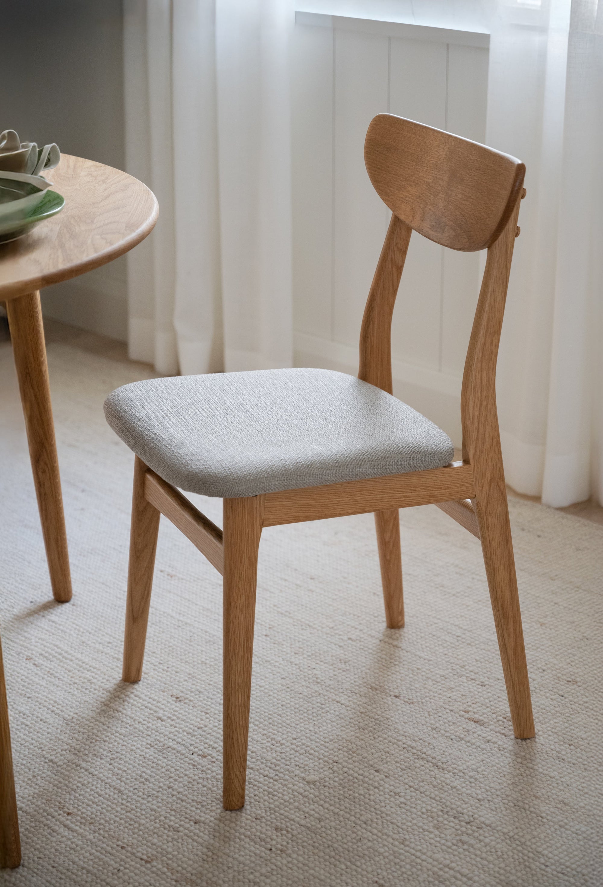 RODHAM Set of 2 Chairs – oak/grey beige – 2