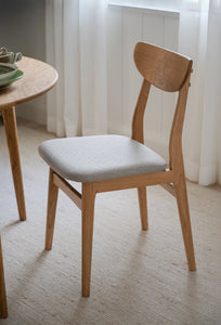 RODHAM Set of 2 Chairs – oak/grey beige – 2
