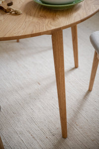 Tyler Round Extendable Dining Table Ø120 cm – Oak – 4