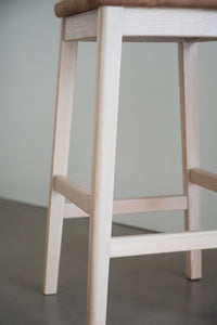 Livermore Bar Stool (Set of 2) – Whitewash Oak / Brown – 4
