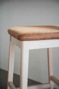 Livermore Bar Stool (Set of 2) – Whitewash Oak / Brown – 5