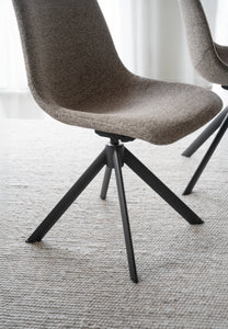 Dunmore Swivel Dining Chair (Set of 2) – Dark Beige – 4