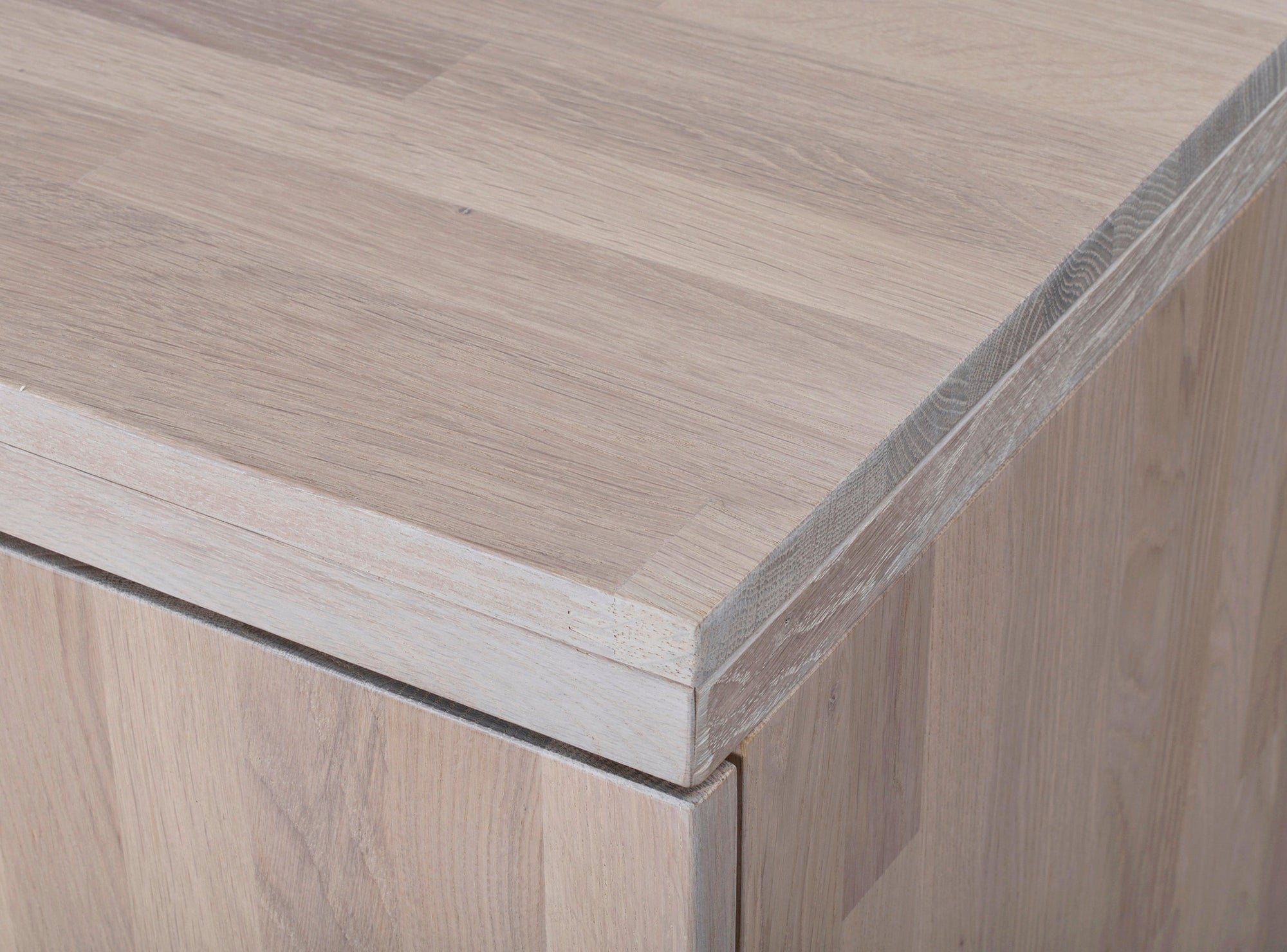 BROOKLYN Oak TV Unit 160CM – Whitewashed Oak – 5