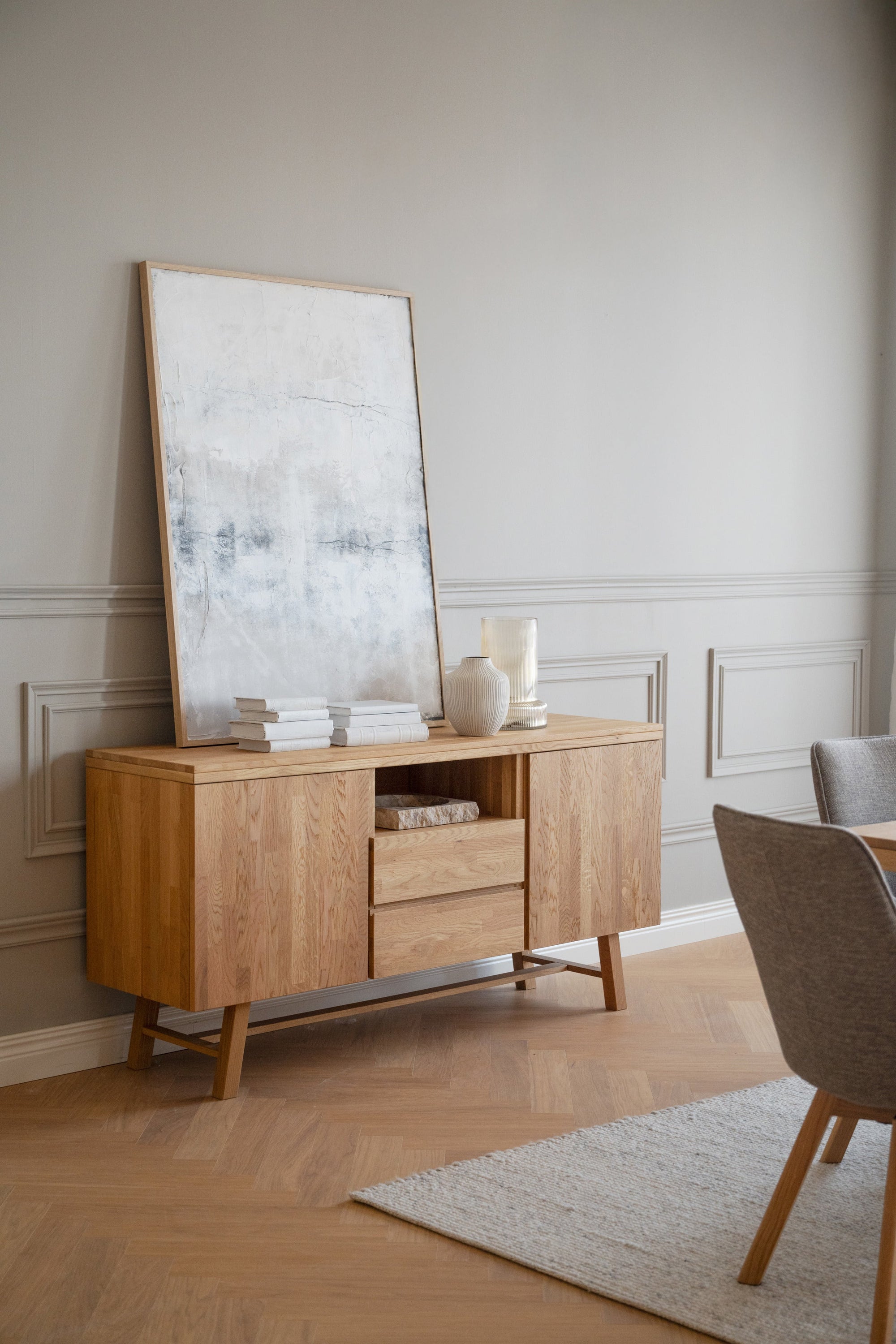 BROOKLYN Sideboard 160CM – Oak – room setting 1