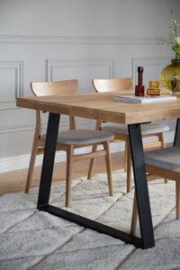BROOKLYN U Legs Dining Table 170CM/270CM – Oak / Standard table – 170 cm – 3