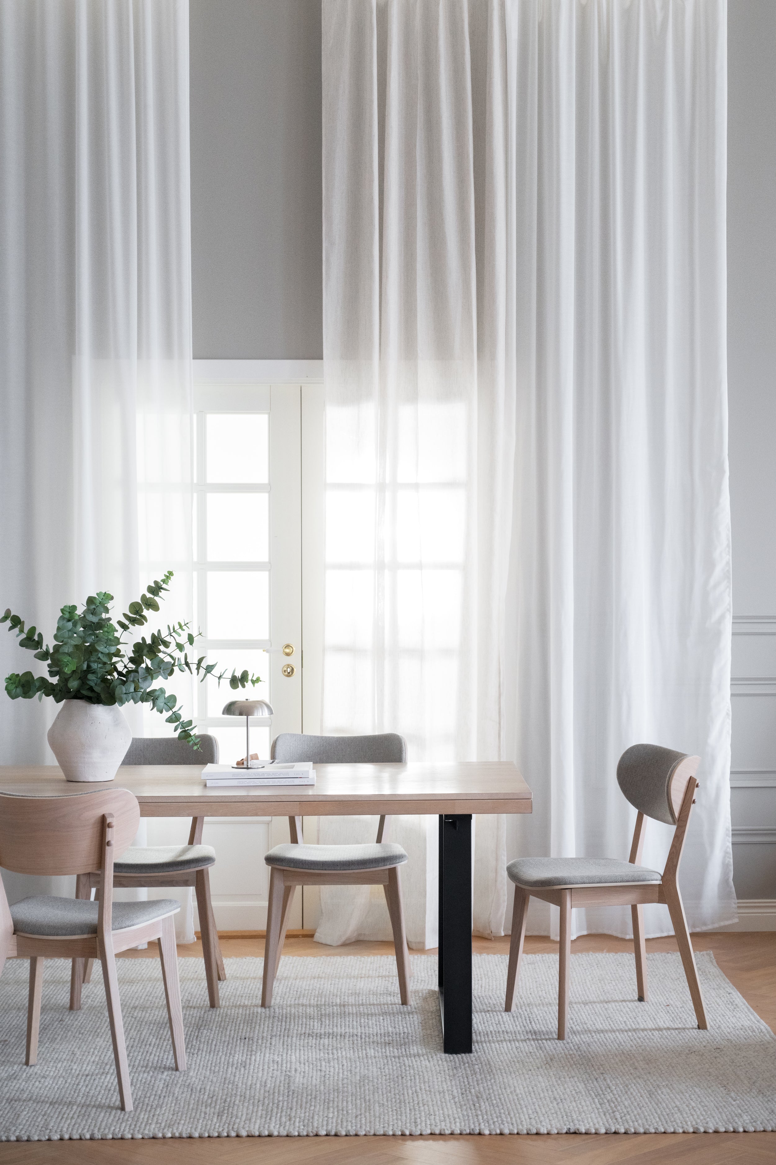 BROOKLYN U Legs Dining Table 170CM/270CM – Whitewash oak / Standard table – 170 cm – 3