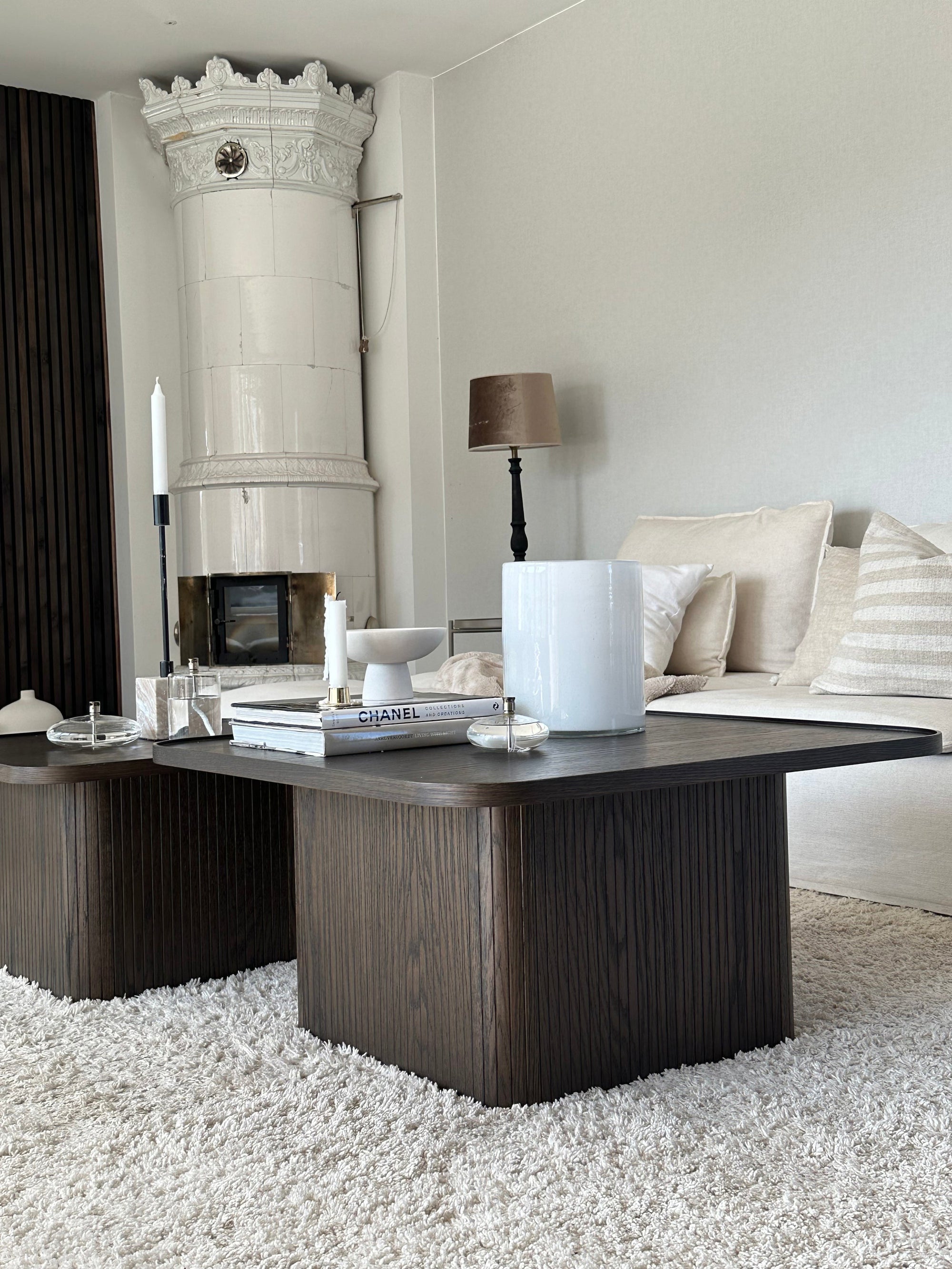 SULLIVAN Coffee Table 60CM & 80CM – Medium – 80 x 80 cm / Brown Oak – 2