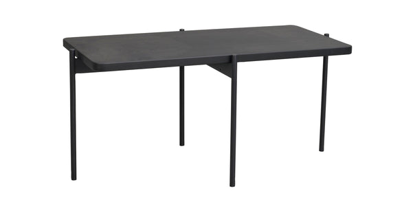 SHELTON Coffee Table 95CM & 145CM – Small – 95 x 50 cm / black oiled ash/black metal – 7