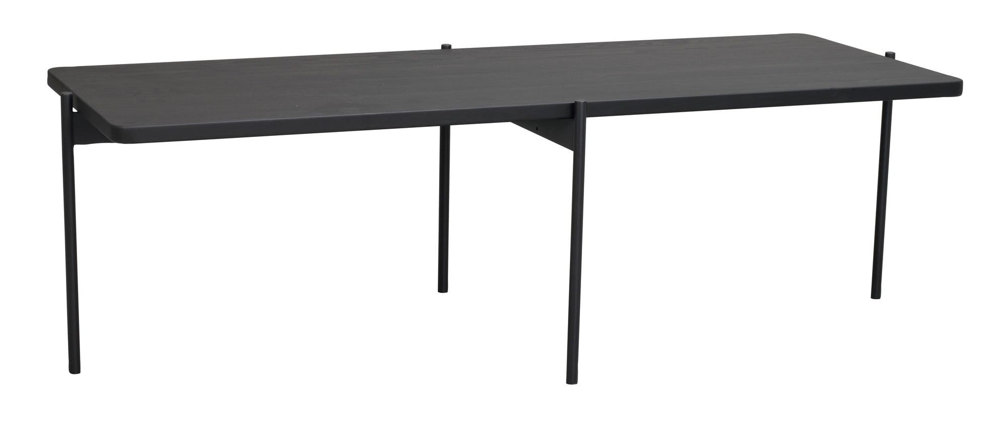 SHELTON Coffee Table 95CM & 145CM – Medium – 145 x 60 cm / black oiled ash/black metal – 5