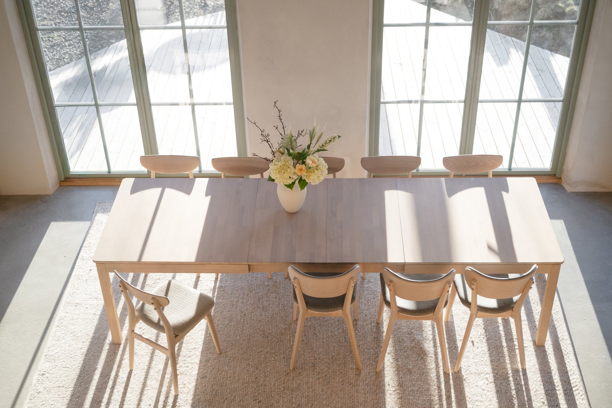 Gardner Dining Table, White Pigmented Oak, 200 to 300 cm – Standard 200 CM – 6