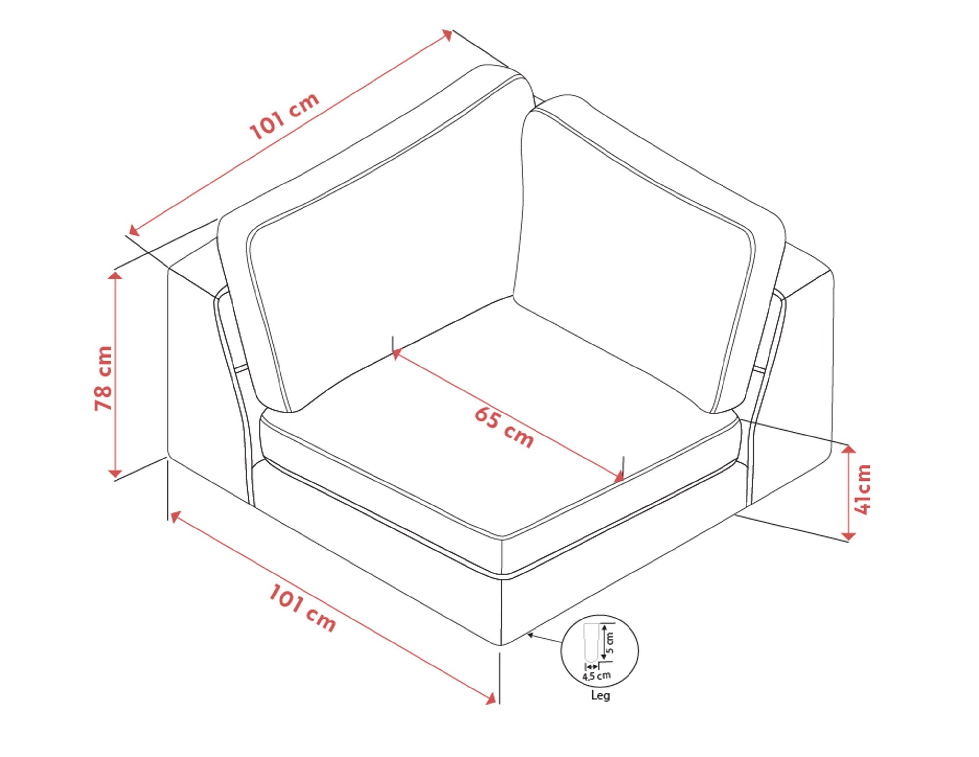 Duncan Corner Module – Light Beige – 6
