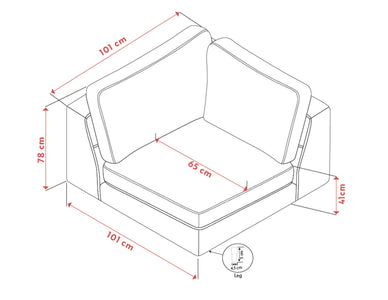 Duncan Corner Module – Light Beige – 6
