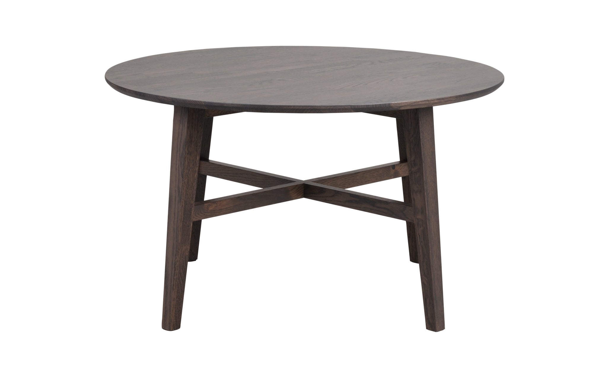 FILIPPA Round Coffee Table 90CM – Dark Brown Oak – 1