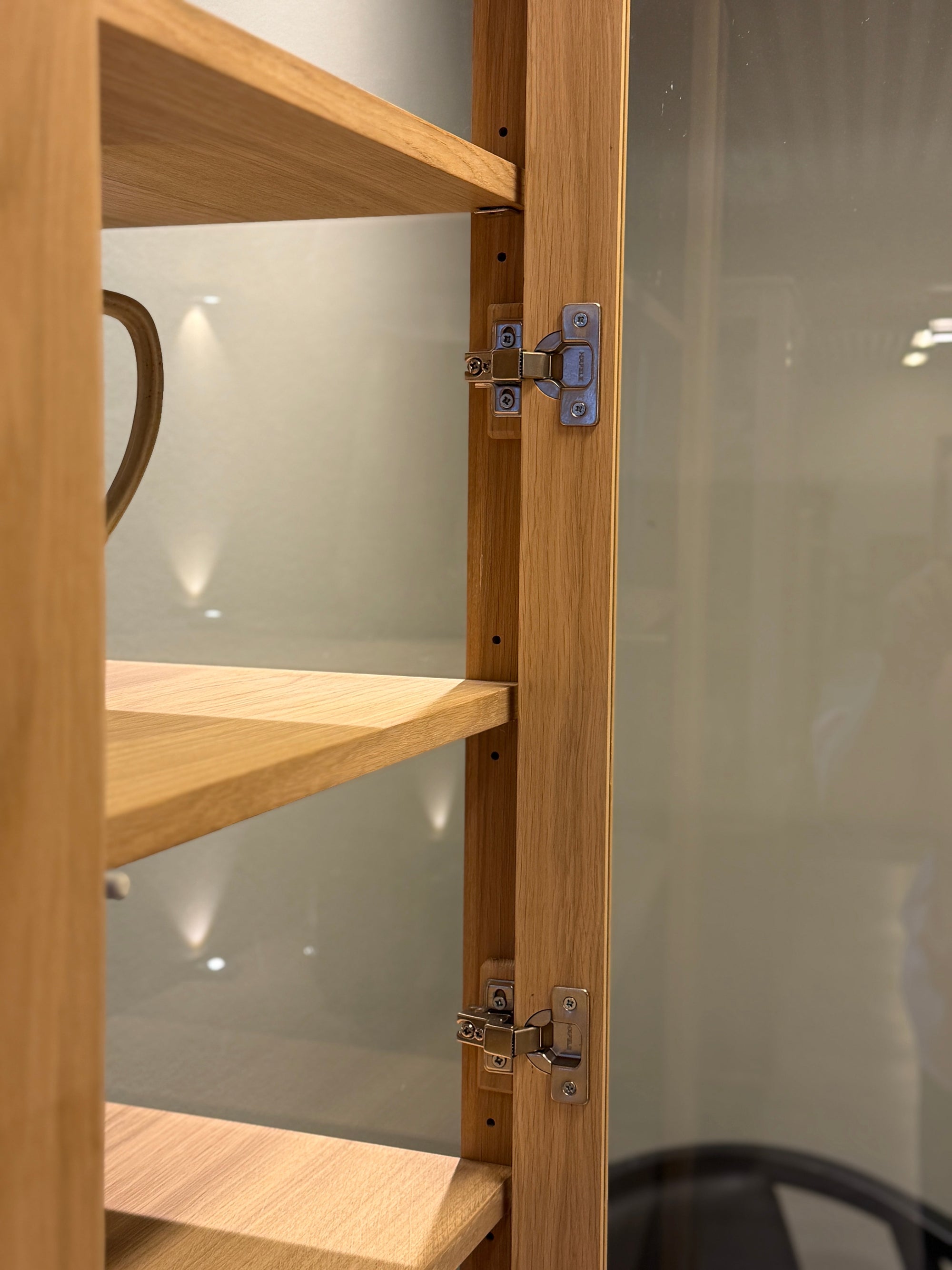 CASØ BROHOLM Display Cabinet with Glass Sides and Wooden Doors 100CM