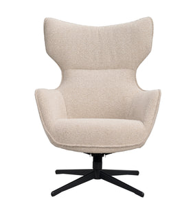 Jenkins Swivel Lounge Chair with Footstool – Beige – Default Title – 5