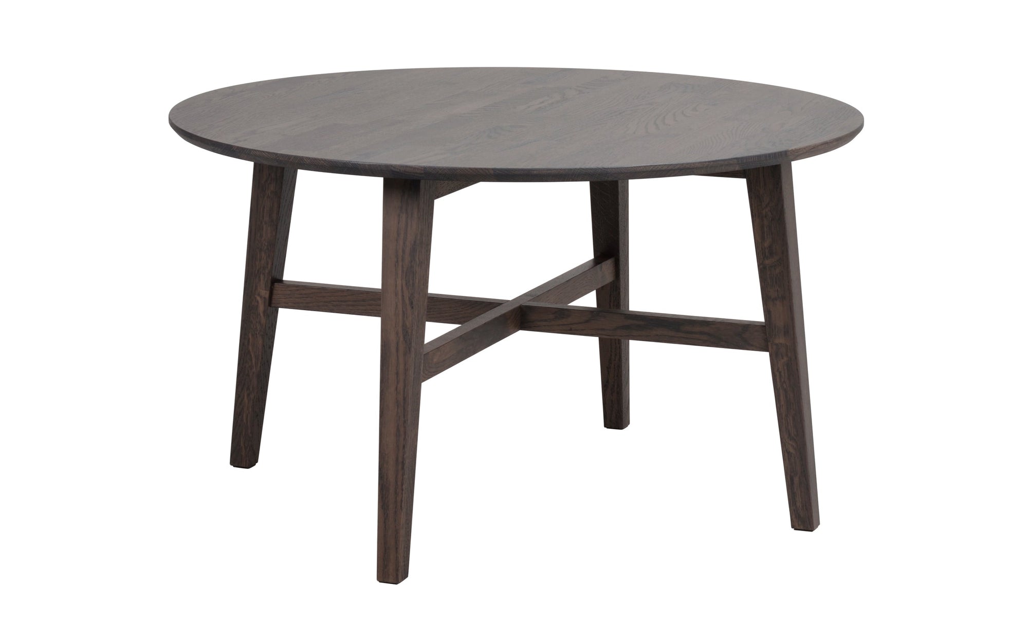 FILIPPA Round Coffee Table 90CM – Dark Brown Oak – 6